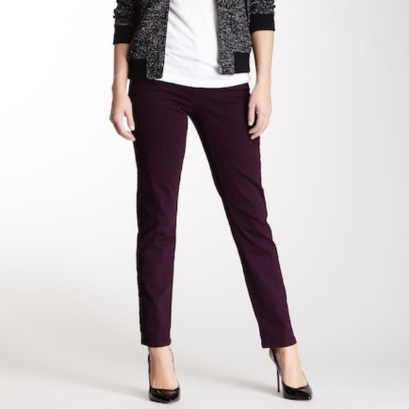 NYDJ Denim - NYDJ Sheri Skinny Jean in Pinot Size 10P Purple